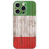 Italian Flag Dark Wood iPhone 16 Pro Skin
